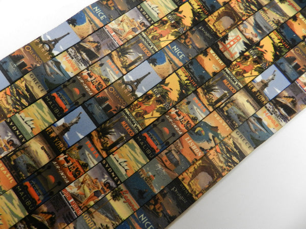 Vintage Travel printed lanyard 20mm