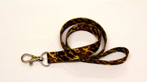Jaguar skin lanyard 15mm