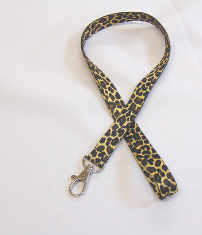 Leopard skin printed lanyard 15mm