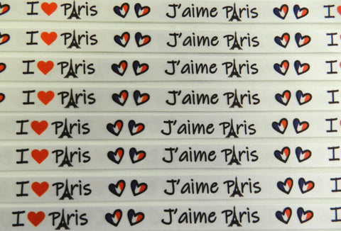 I love Paris printed lanyard 20mm