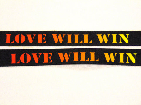 Love Will Win printed lanyard 15mm