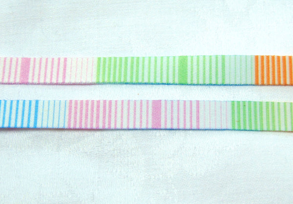 Multi Stripe printed lanyard narrow 10mm