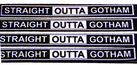 STRAIGHT OUTTA GOTHAM printed lanyard 15mm