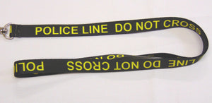 Police Line (black) printed lanyard 15mm