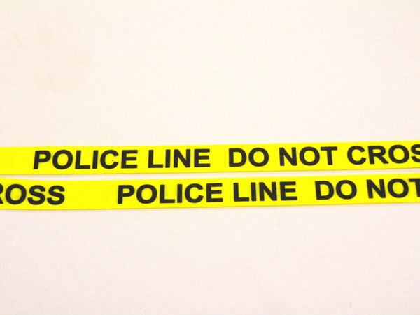 Police Line (yellow) printed lanyard 15mm