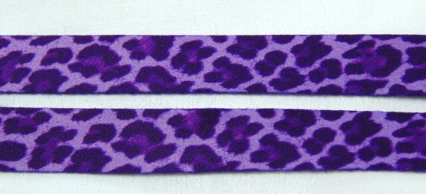 Purple Leopard skin printed lanyard 15mm