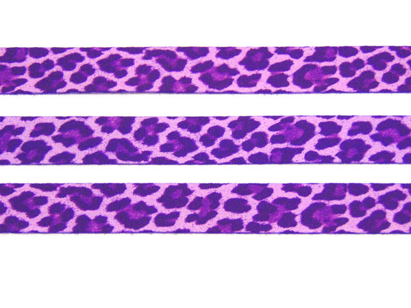 Purple Leopard skin printed lanyard 15mm