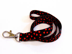 Random Hearts printed lanyard 15mm