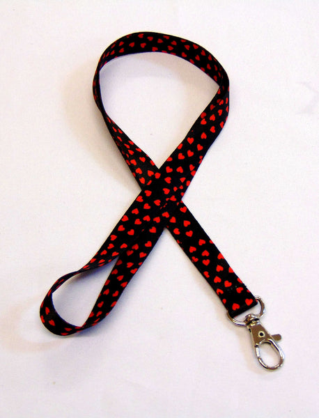 Random Hearts printed lanyard 15mm
