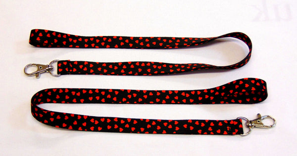 Random Hearts printed lanyard 15mm