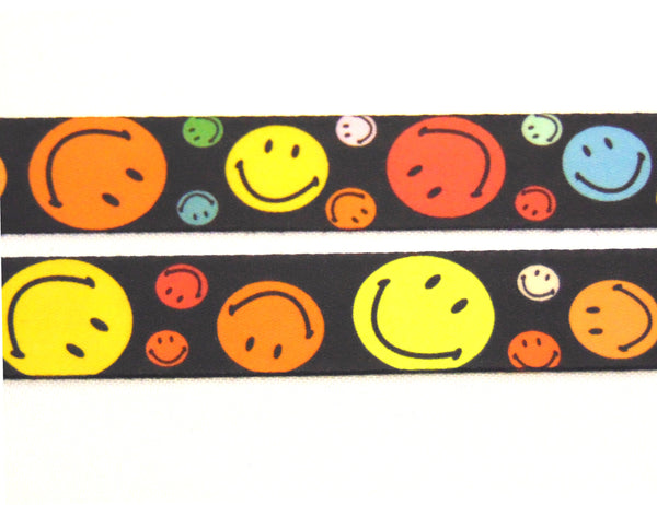 Smiley printed lanyard 20mm