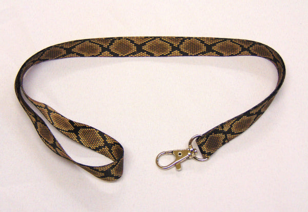 Snakeskin printed lanyard 15mm