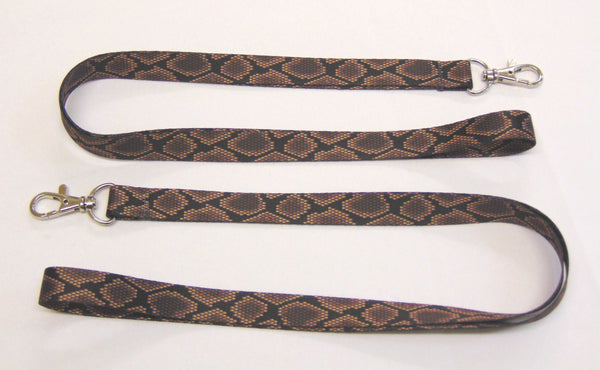 Snakeskin printed lanyard 15mm