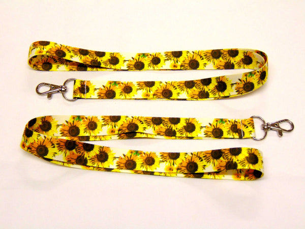 Sunflowers neck strap lanyard 20mm