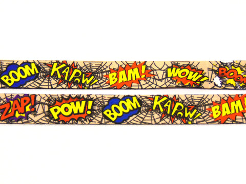 Comic book capers retro style lanyard
